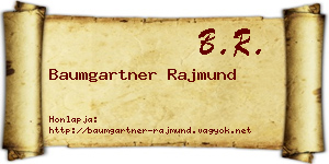 Baumgartner Rajmund névjegykártya